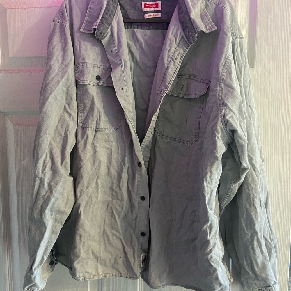 Wrangler Light Gray Utility Jacket